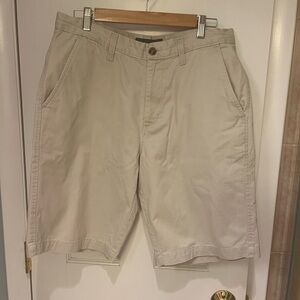 Eddie Bauer Tan Flat Front Casual Shorts